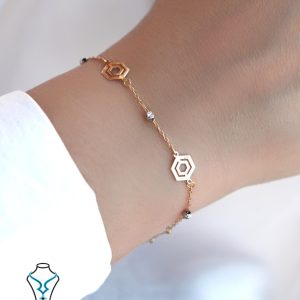 خرید دستبند طلا کد35 میلادزر