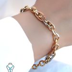 خرید دستبند طلا کد36 میلادزر
