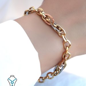 خرید دستبند طلا کد36 میلادزر