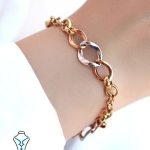 خرید دستبند طلا کد41 طلای میلاد