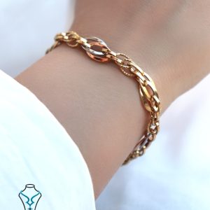 خرید دستبند طلا کد42 میلادزر