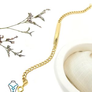 خرید دستبند طلا بچگانه کد43 میلادزر