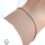 خرید دستبند طلا کد45 طلای میلاد