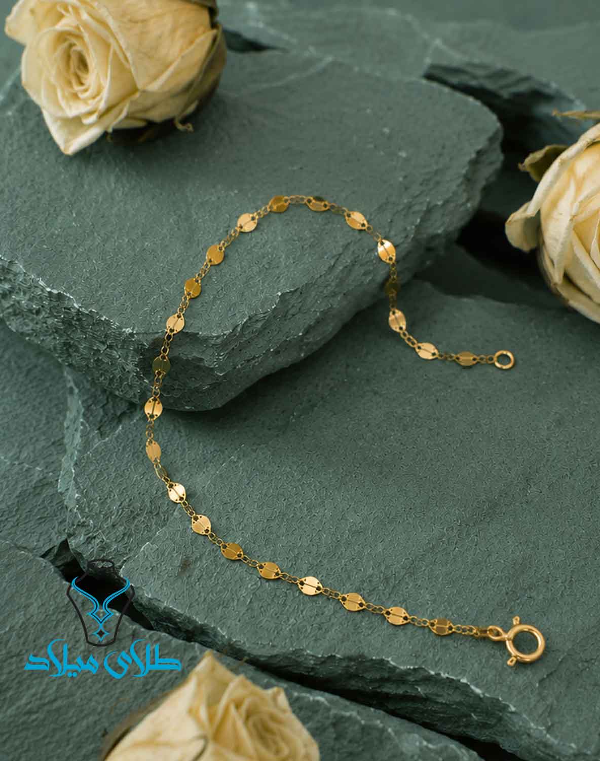 دستبند طلا کد76 طلای میلاد