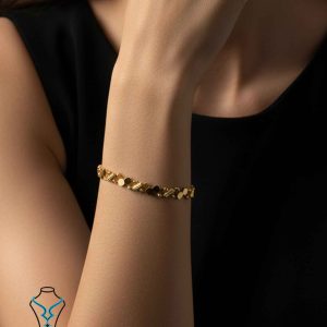 خرید دستبند طلا کد57 طلافروشی میلاد