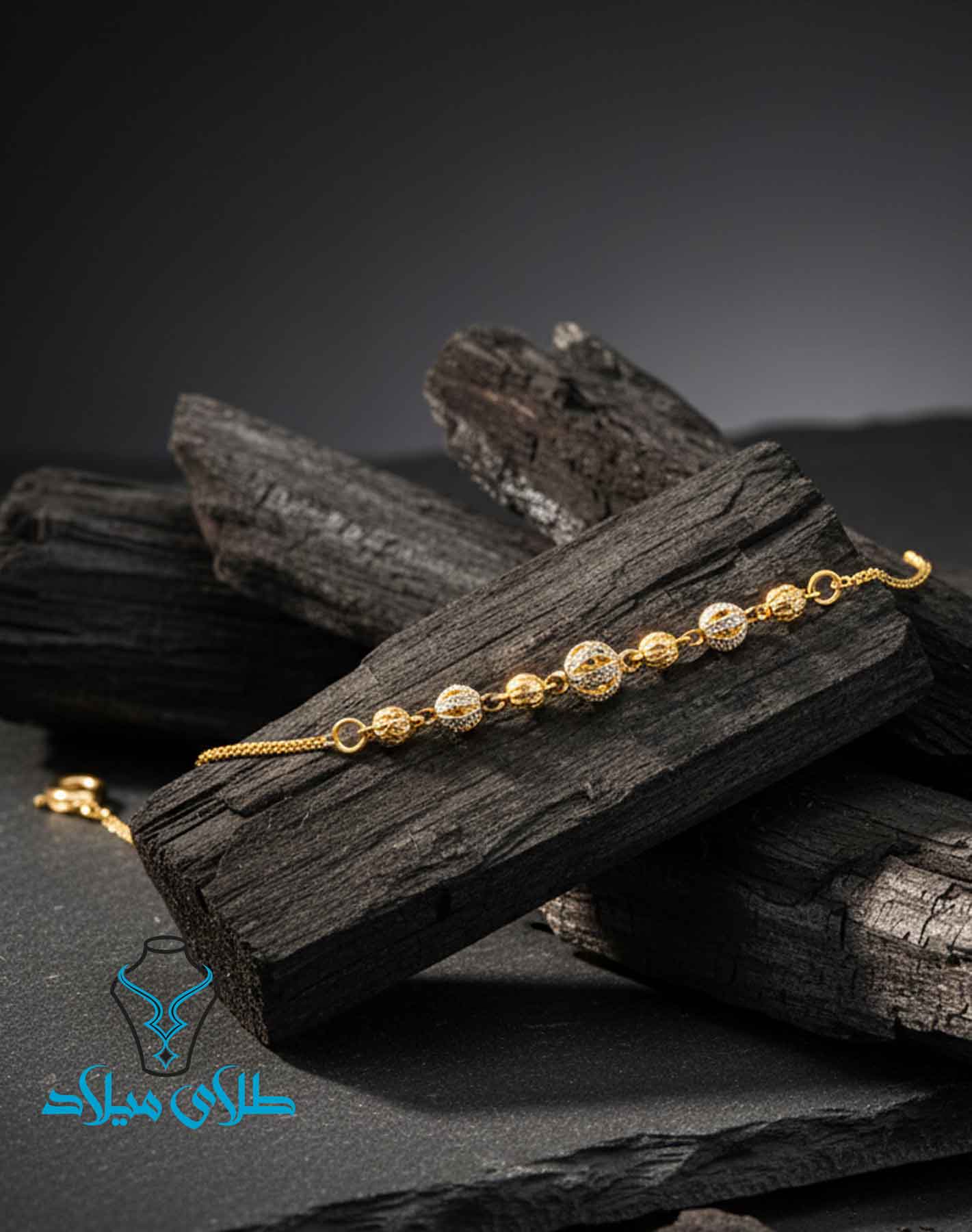 دستبند طلا کد61 طلافروشی میلاد