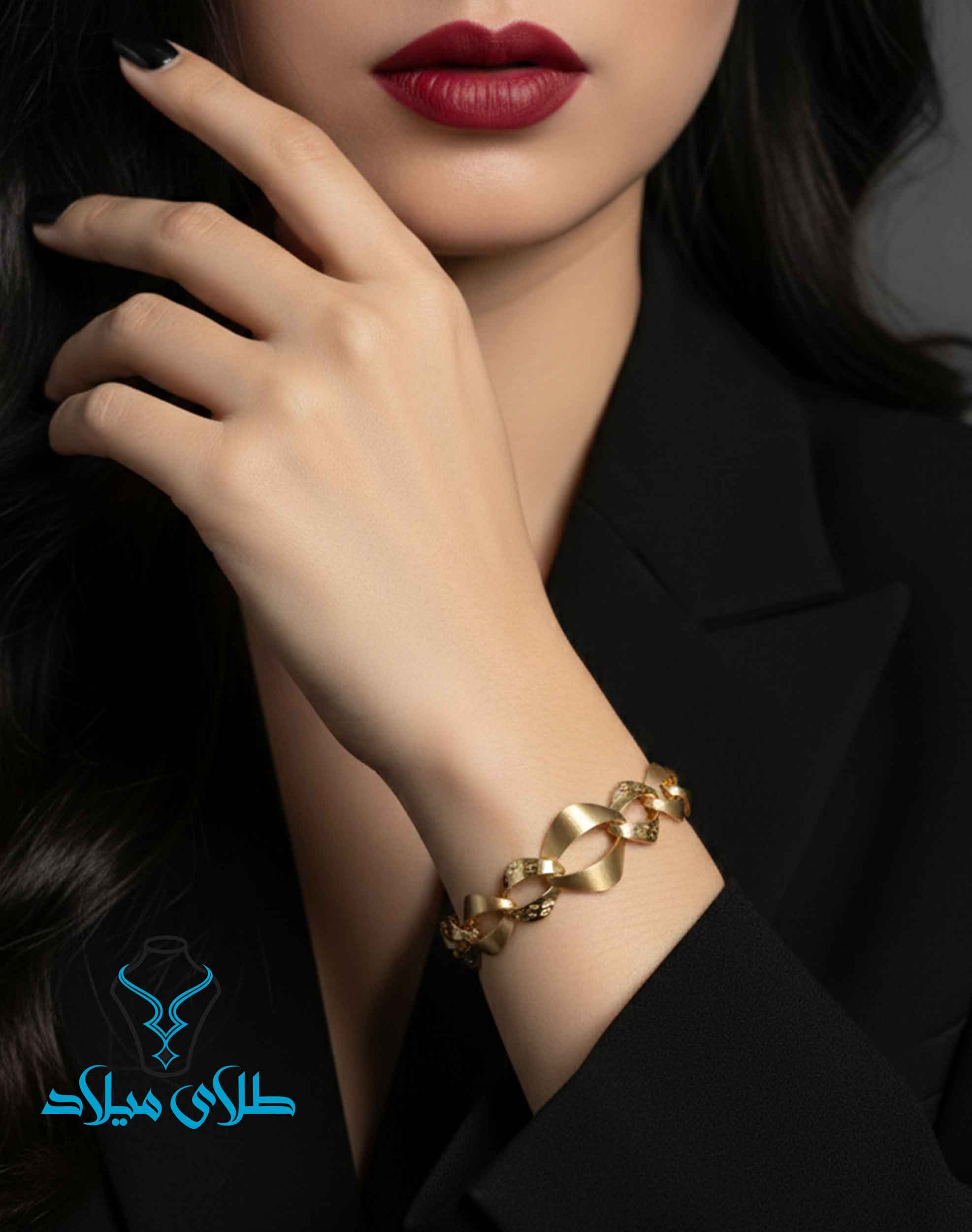 خرید دستبند طلا کد62 میلادزر