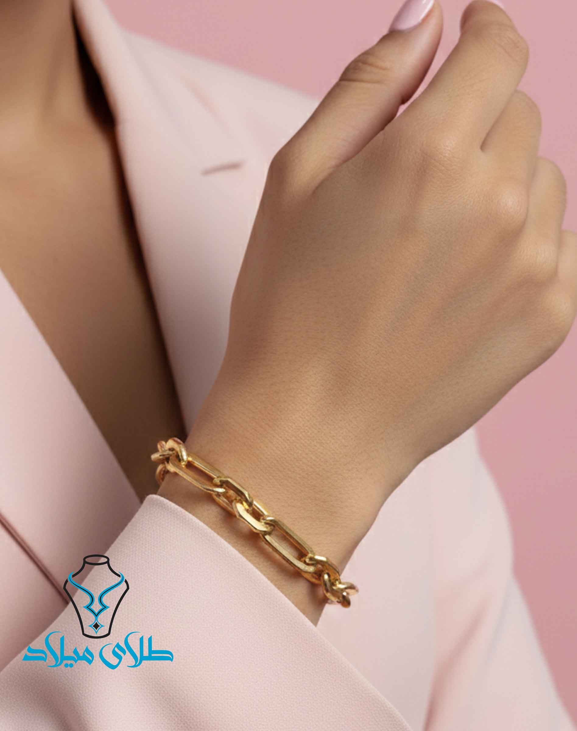 خرید دستبند طلا کد63 از طلای میلاد