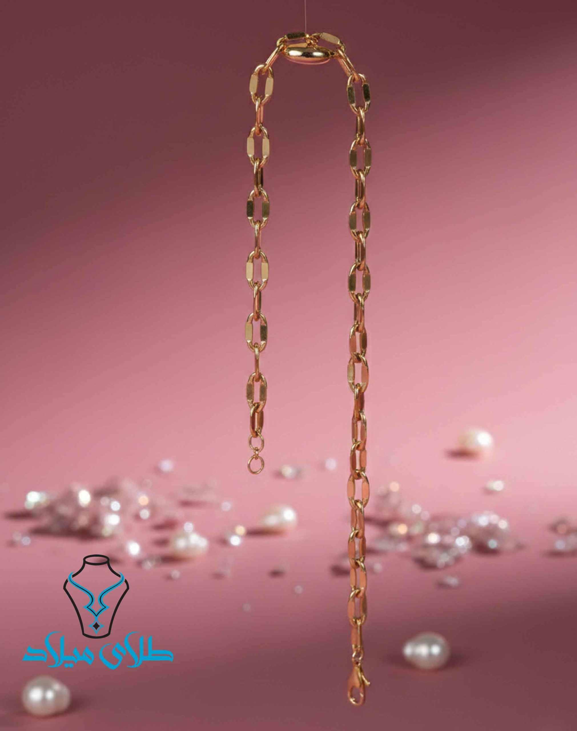 دستبند طلا کد64میلادزر