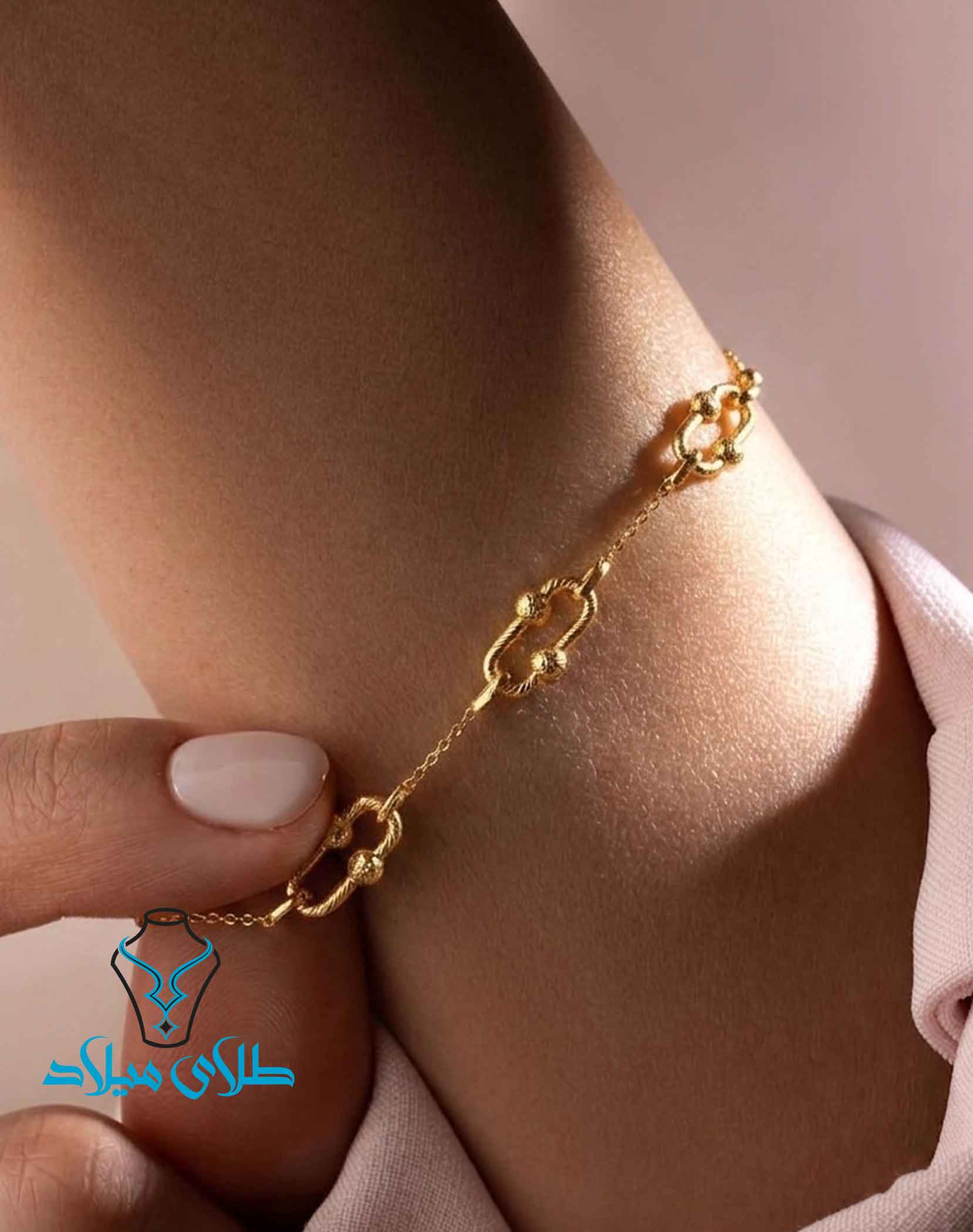 خرید دستبند طلا کد68 از سایت میلادزر