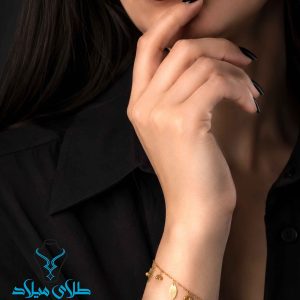 خرید دستبند طلا کد77 از طلای میلاد