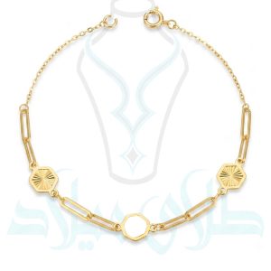 خرید دستبند طلا کد84 میلادزر