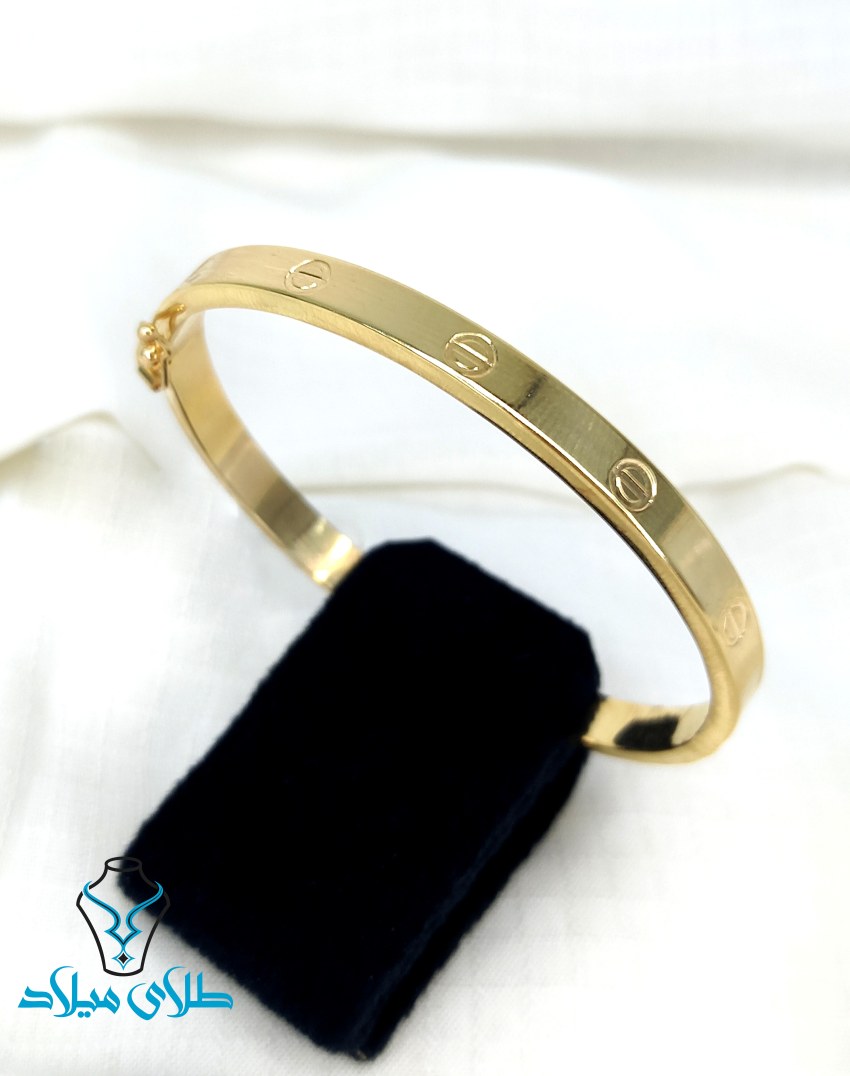 دستبند النگویی طلا کارتیه کد11 میلادزر
