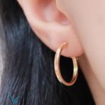 خرید گوشواره طلا حلقه ای کد 16 از میلاد زر