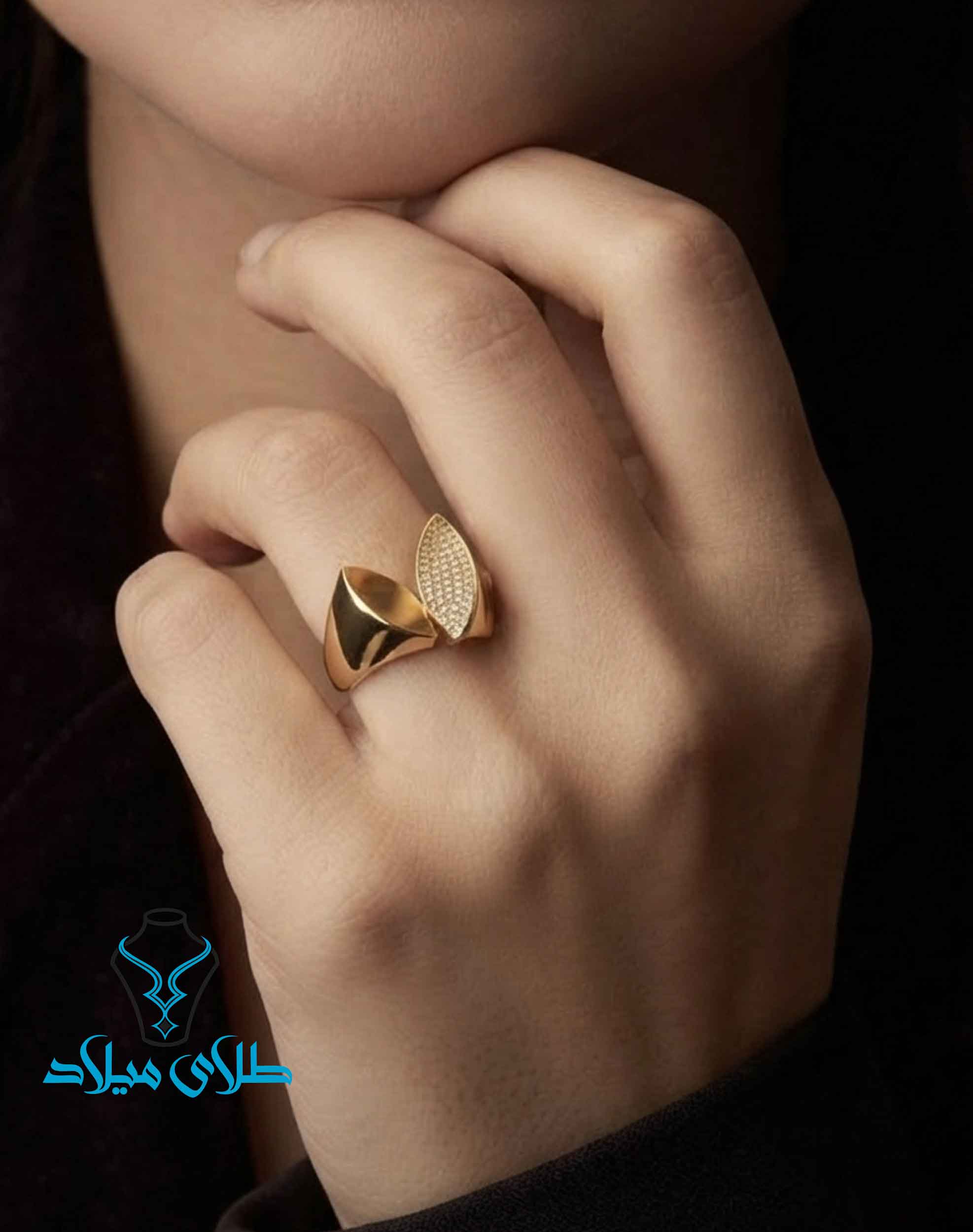 انگشتر طلا ژرفا میلادزر