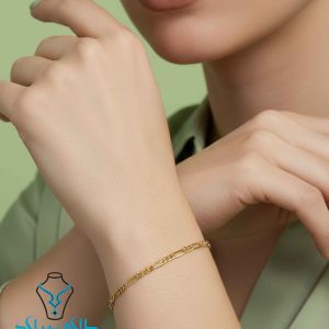 خرید دستبند طلا فیگارو کد4 از سایت میلادزر