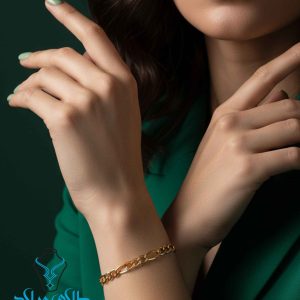 خرید دستبند طلا فیگارو کد5 از طلای میلاد