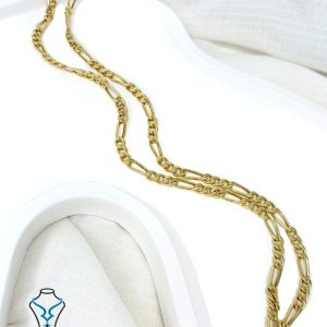 خرید گردنبند طلا فیگارو کد4