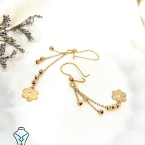 گوشواره آویز طلا آلبرنادو کد1 گالری طلا میلاد