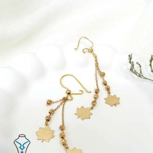 گوشواره آویز طلا کد17 گالری میلاد