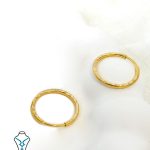گوشواره حلقه ای طلا کد22