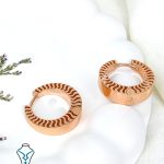 گوشواره طلا حلقه ای کد25 میلادزر