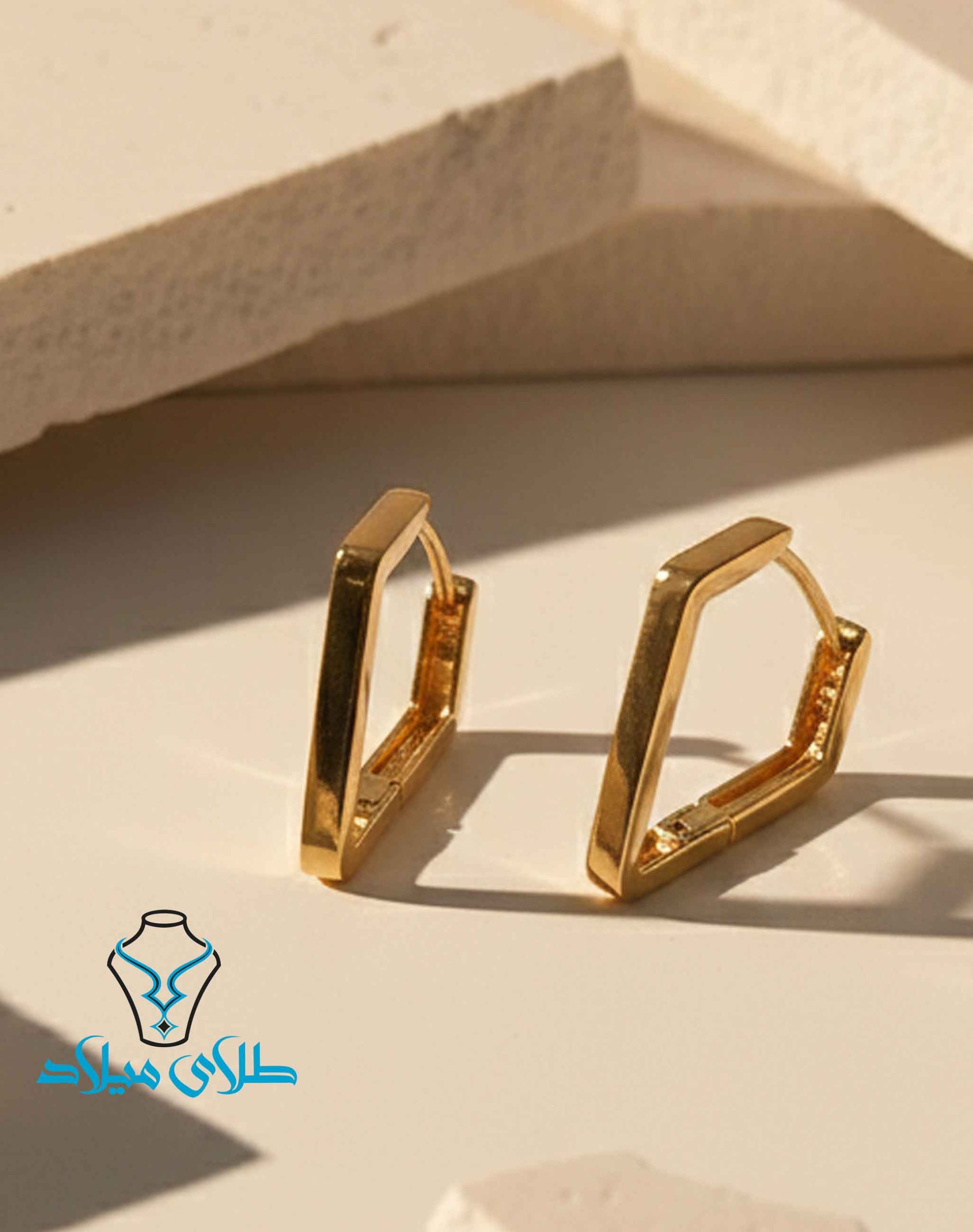 گوشواره حلقه ای طلا کد51