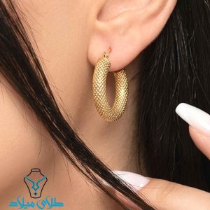 خرید گوشواره حلقه ای طلا کد61 از سایت میلادزر