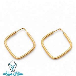 خرید گوشواره حلقه ای طلا کد67 از طلای میلاد