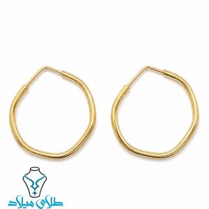 خرید گوشواره حلقه ای طلا کد68 از سایت میلادزر