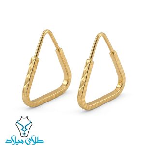 خرید گوشواره حلقه ای طلا کد69 از طلای میلاد