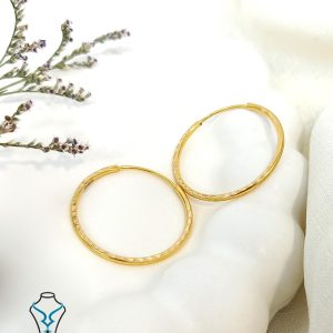 خرید گوشواره حلقه ای طلا کد15