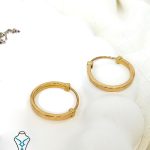 گوشواره حلقه ای طلا کد21