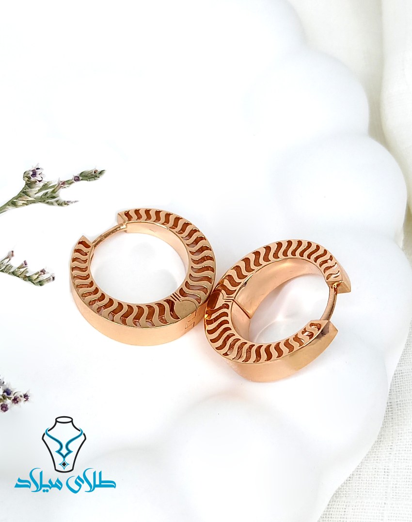 گوشواره طلا حلقه ای کد25