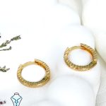 گوشواره طلا حلقه ای کد26 گالری طلا میلاد