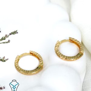 گوشواره طلا حلقه ای کد26 گالری طلا میلاد