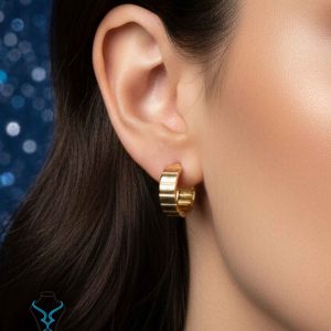 خرید گوشواره حلقه ای طلا کد30 از طلای میلاد