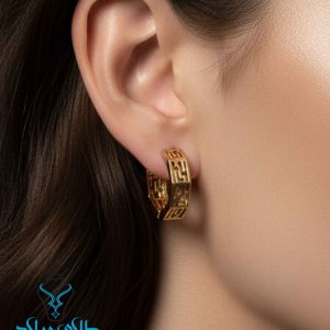 خرید گوشواره طلا حلقه ای کد36 از طلافروشی میلاد