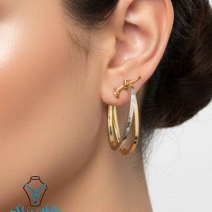 خرید گوشواره حلقه ای طلا کد42 از طلای میلاد