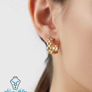 خرید گوشواره حلقه ای طلا کد43 از طلای میلاد
