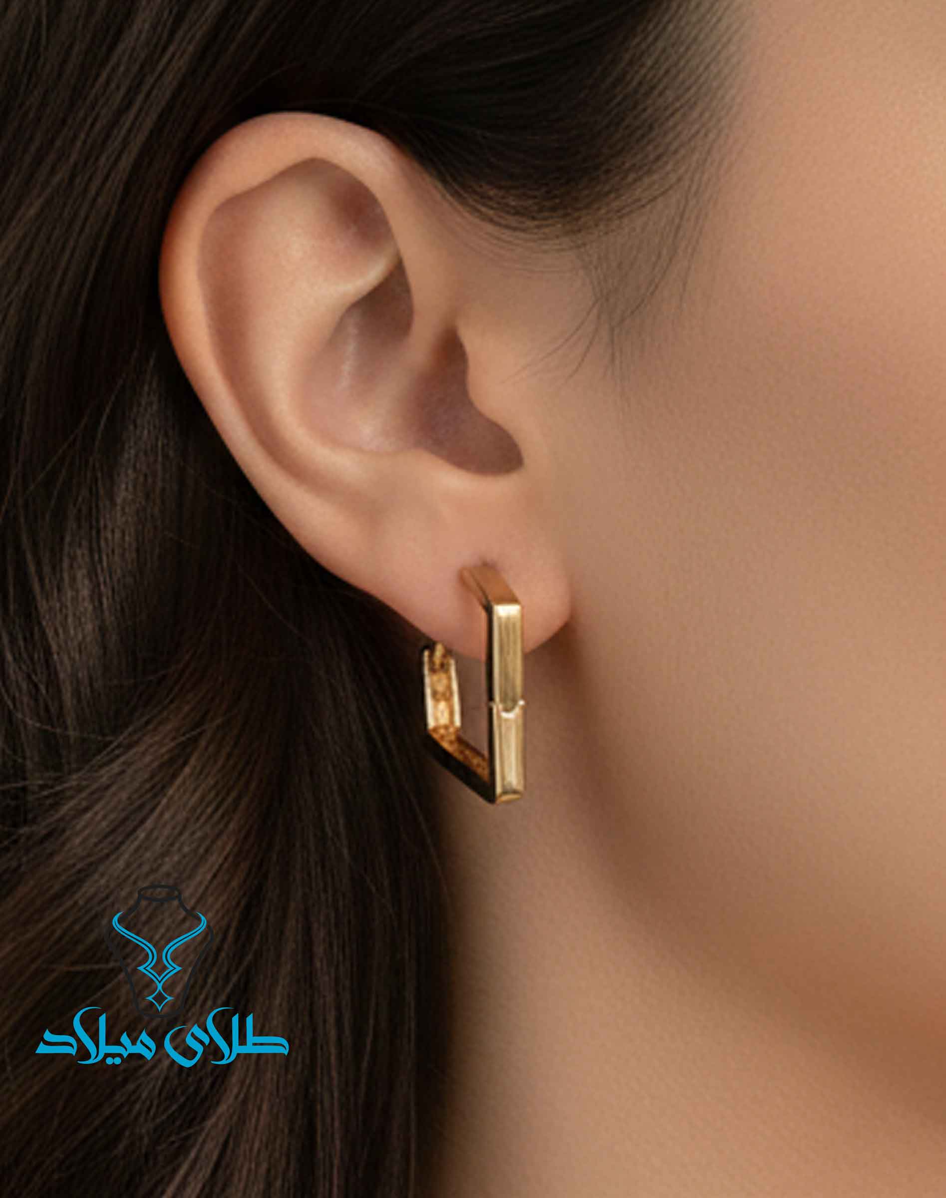 خرید گوشواره حلقه ای طلا کد51 از سایت میلادزر