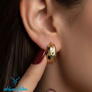 خرید گوشواره حلقه ای طلا کد54 از سایت میلادزر