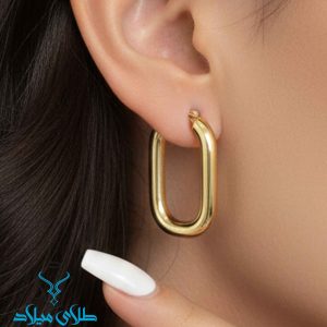 خرید گوشواره حلقه ای طلا کد56 از طلای میلاد