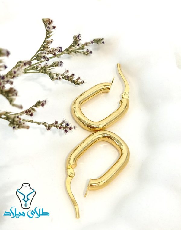 گوشواره طلا حلقه ای کد61 گالری طلای میلاد
