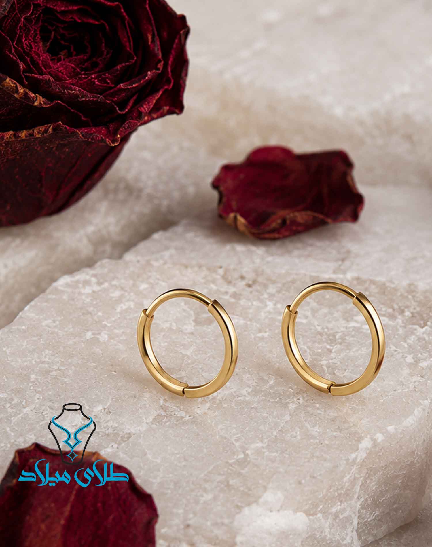 گوشواره حلقه ای طلا کد65 در گالری طلا