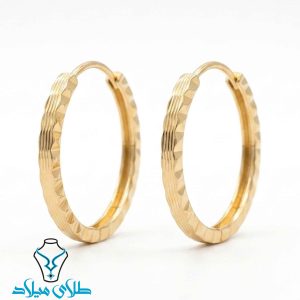 خرید گوشواره حلقه ای طلا کد70