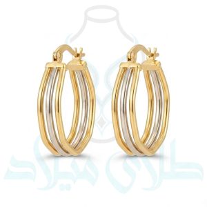 خرید گوشواره حلقه ای طلا کد71 از سایت میلادزر
