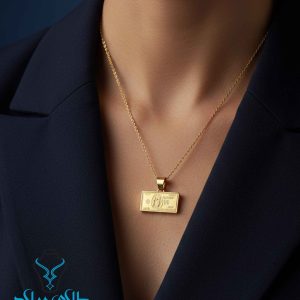 خرید پلاک طلا کد34 از طلای میلاد