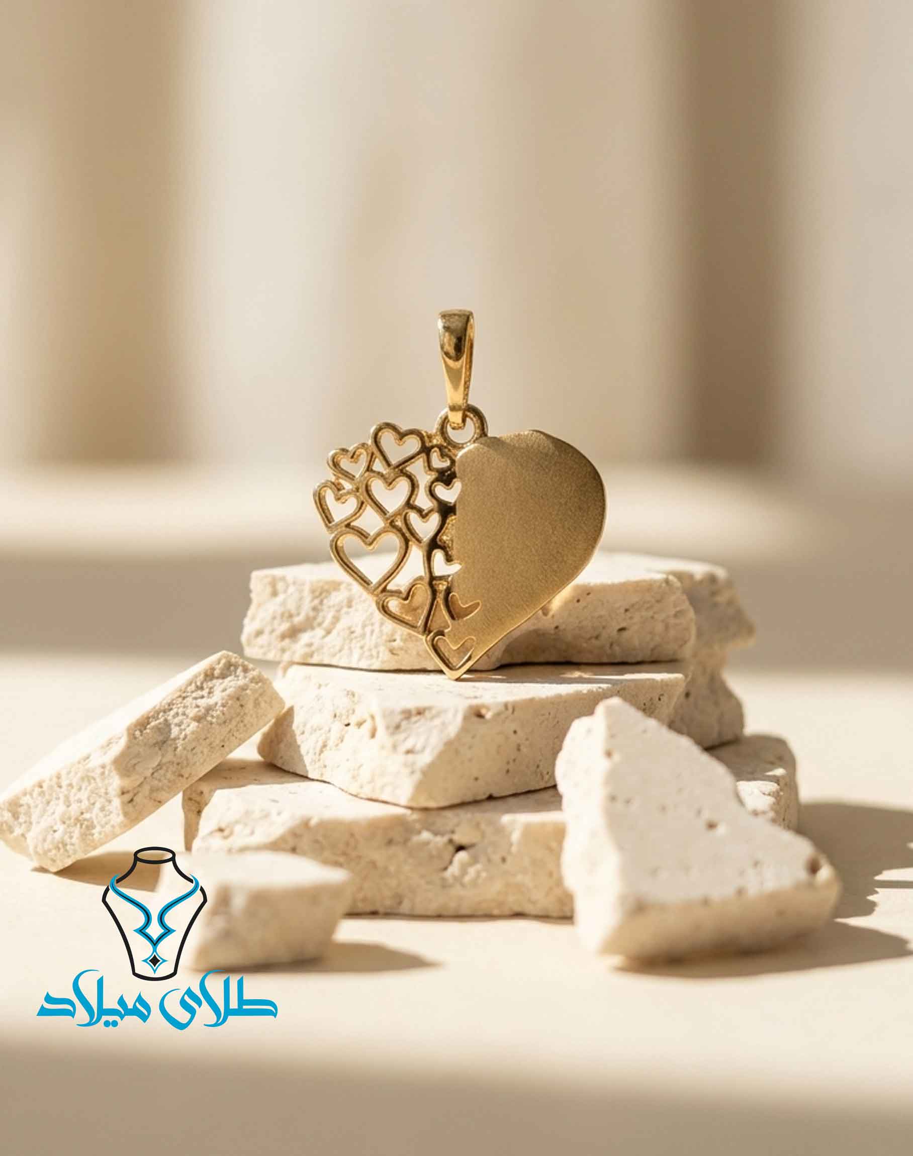 پلاک طلا کد40 طلای میلاد