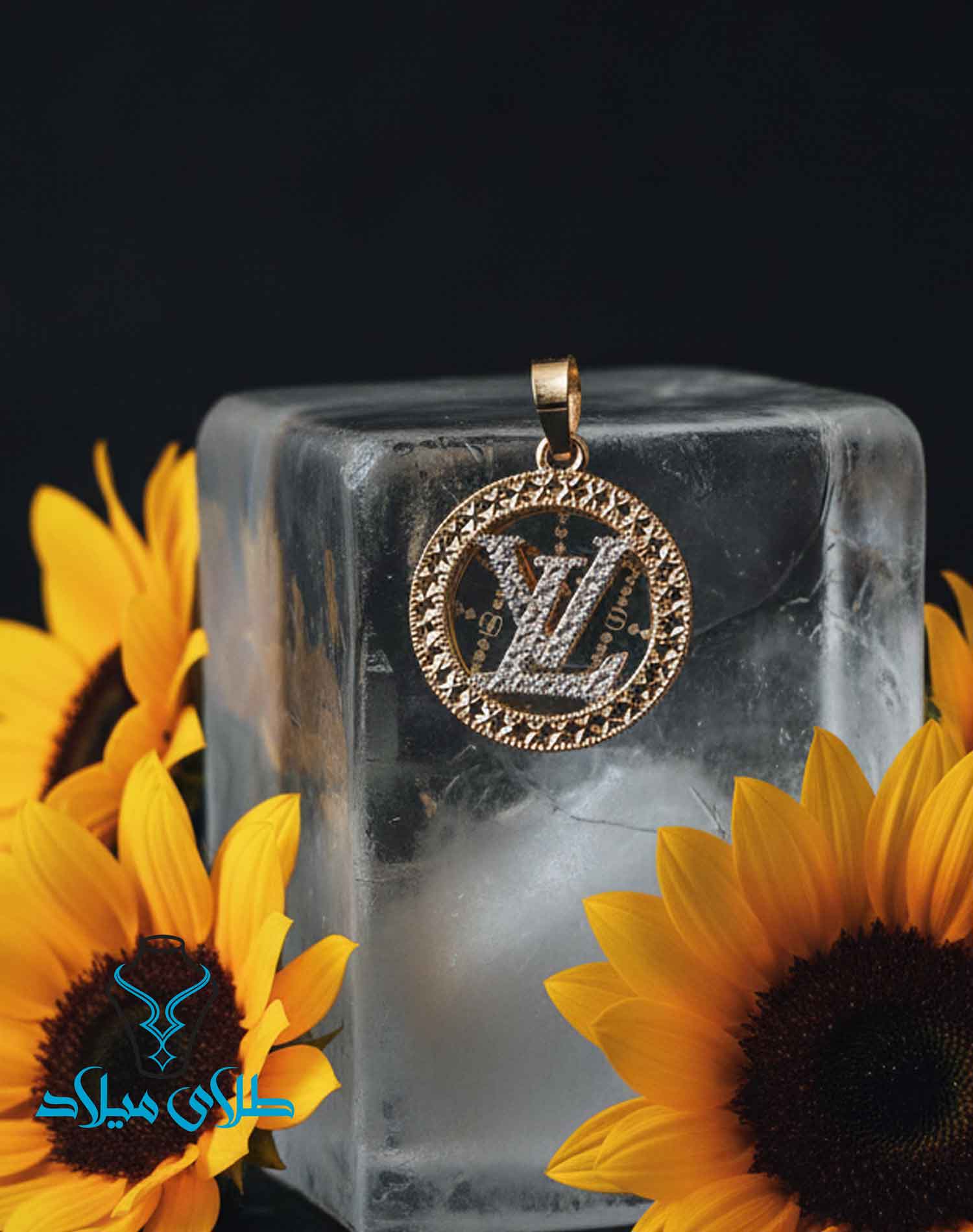 پلاک طلا لویی ویتون کد3 طلای میلاد